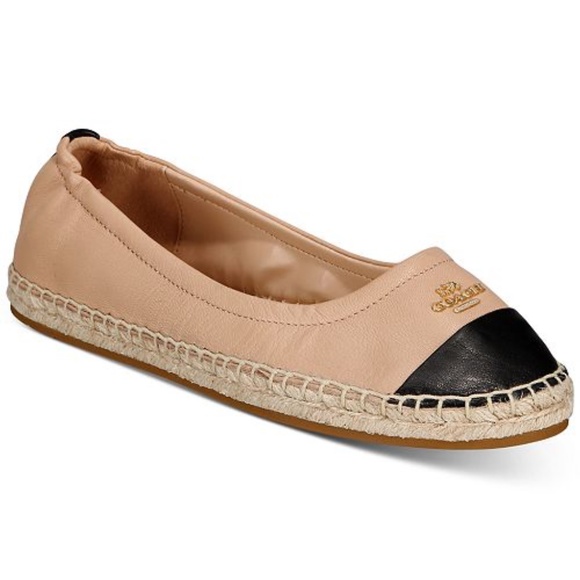 Coach Shoes - COACH Camryn Leather Espadrille Shoes